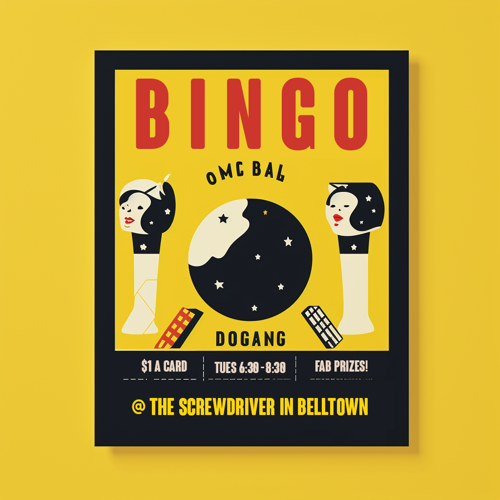 Belltown Bingo flyer